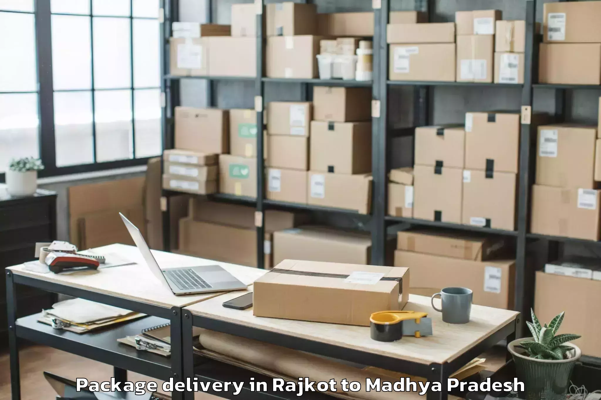 Hassle-Free Rajkot to Oriental University Indore Package Delivery